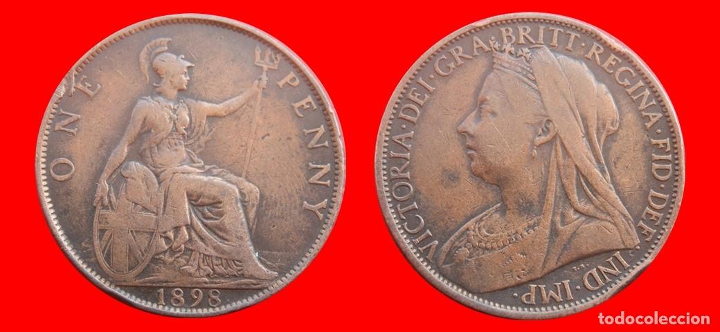 Monedas antiguas de Europa: 1 PENIQUE PENNY 1898 INGLATERRA REINO UNIDO-152490