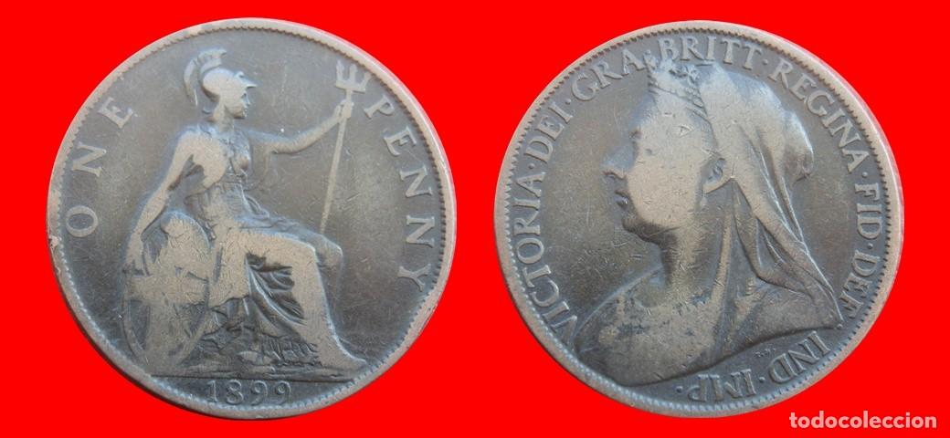 Monedas antiguas de Europa: 1 PENIQUE PENNY 1899 INGLATERRA REINO UNIDO-152491