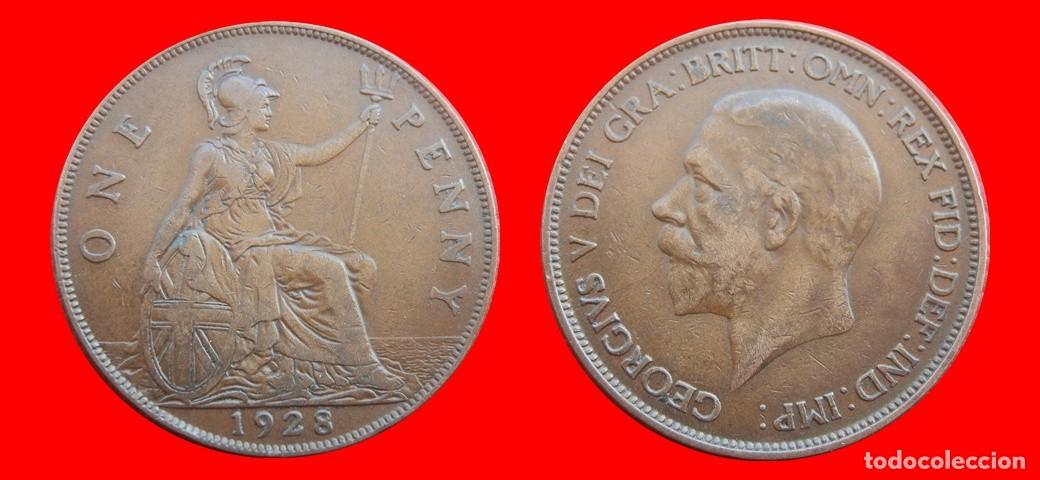 Monedas antiguas de Europa: 1 PENIQUE PENNY 1928 INGLATERRA REINO UNIDO-152505