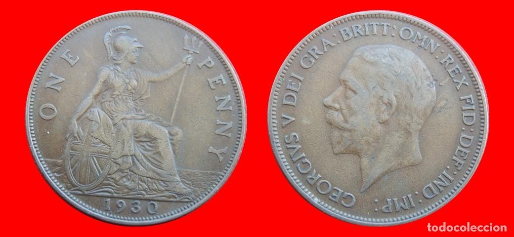 Monedas antiguas de Europa: 1 PENIQUE PENNY 1930 INGLATERRA REINO UNIDO-152507