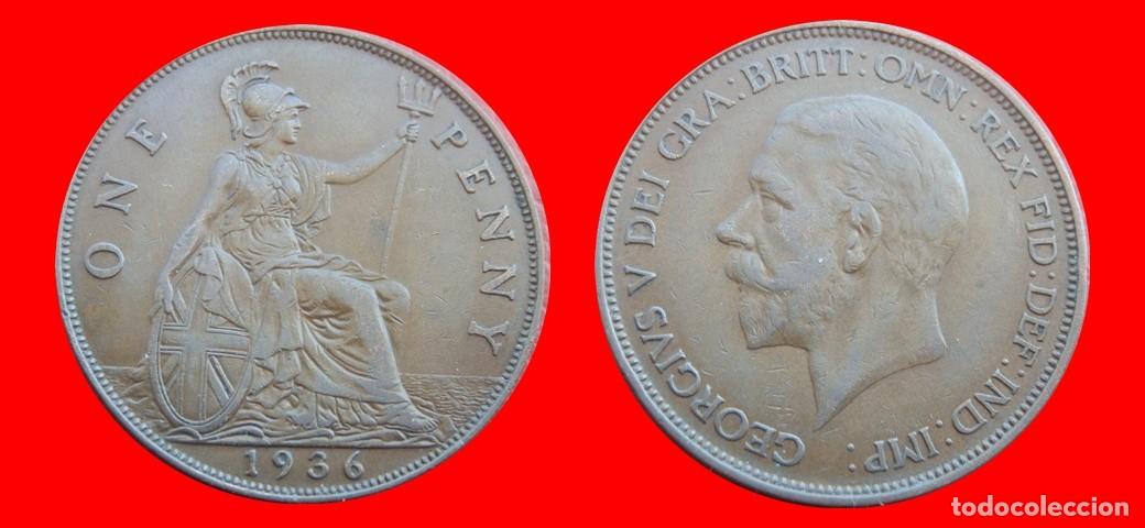Monedas antiguas de Europa: 1 PENIQUE PENNY 1936 INGLATERRA REINO UNIDO-152508