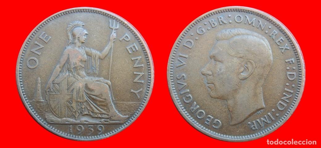Monedas antiguas de Europa: 1 PENIQUE PENNY 1939 INGLATERRA REINO UNIDO-152510