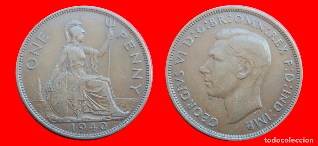 Monedas antiguas de Europa: 1 PENIQUE PENNY 1940 INGLATERRA REINO UNIDO-152511