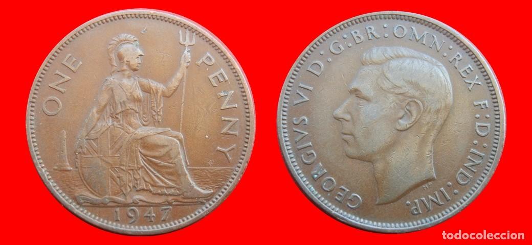 Monedas antiguas de Europa: 1 PENIQUE PENNY 1947 INGLATERRA REINO UNIDO-152514