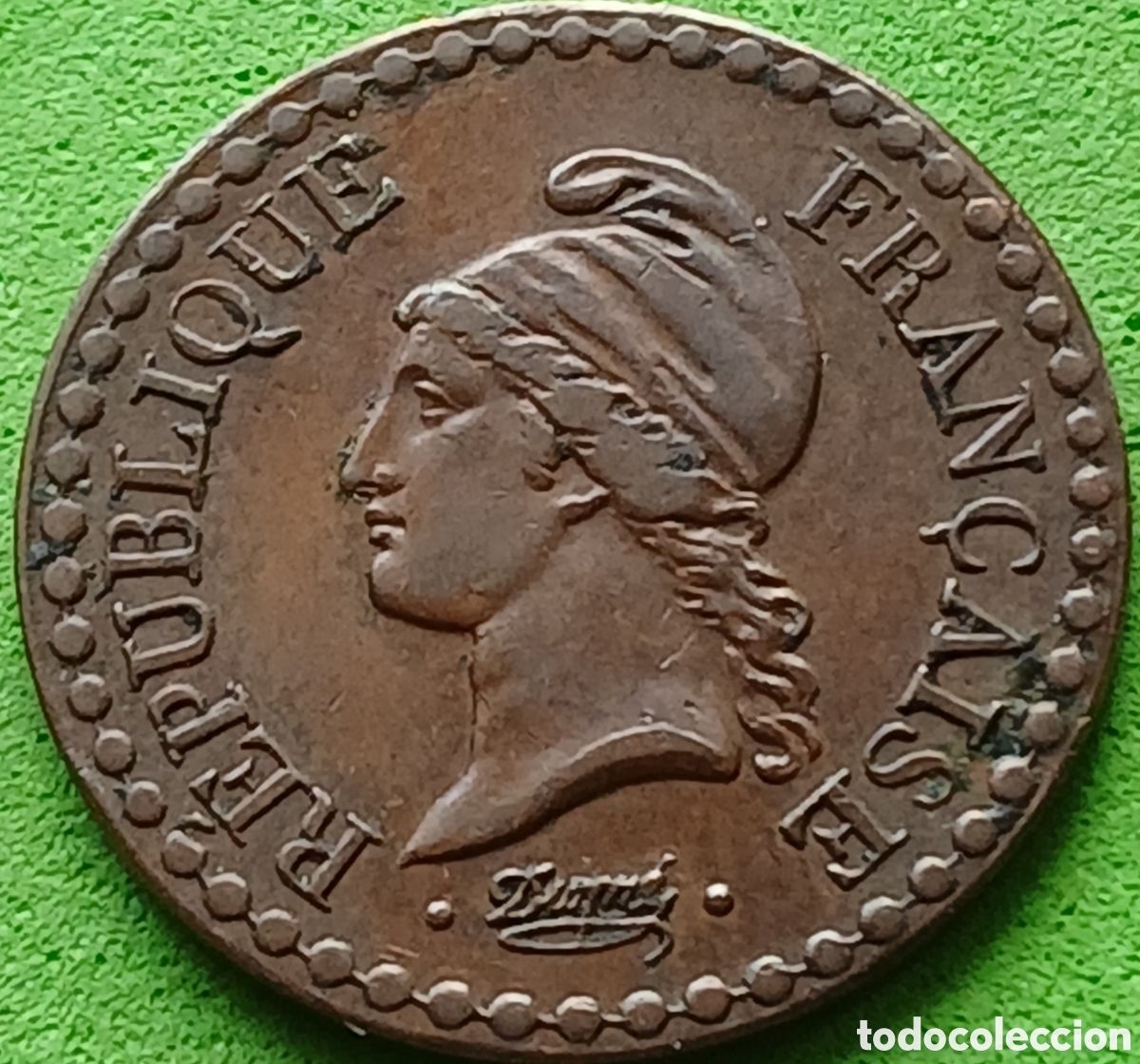 Monedas antiguas de Europa: Francia 1 c&eacute;ntimo 1851A ( Par&iacute;s)