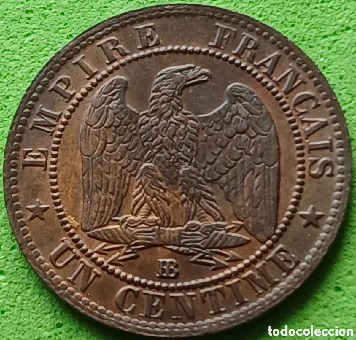 Monedas antiguas de Europa: Francia 1 c&eacute;ntimo 1862 BB ( Estrasburgo)