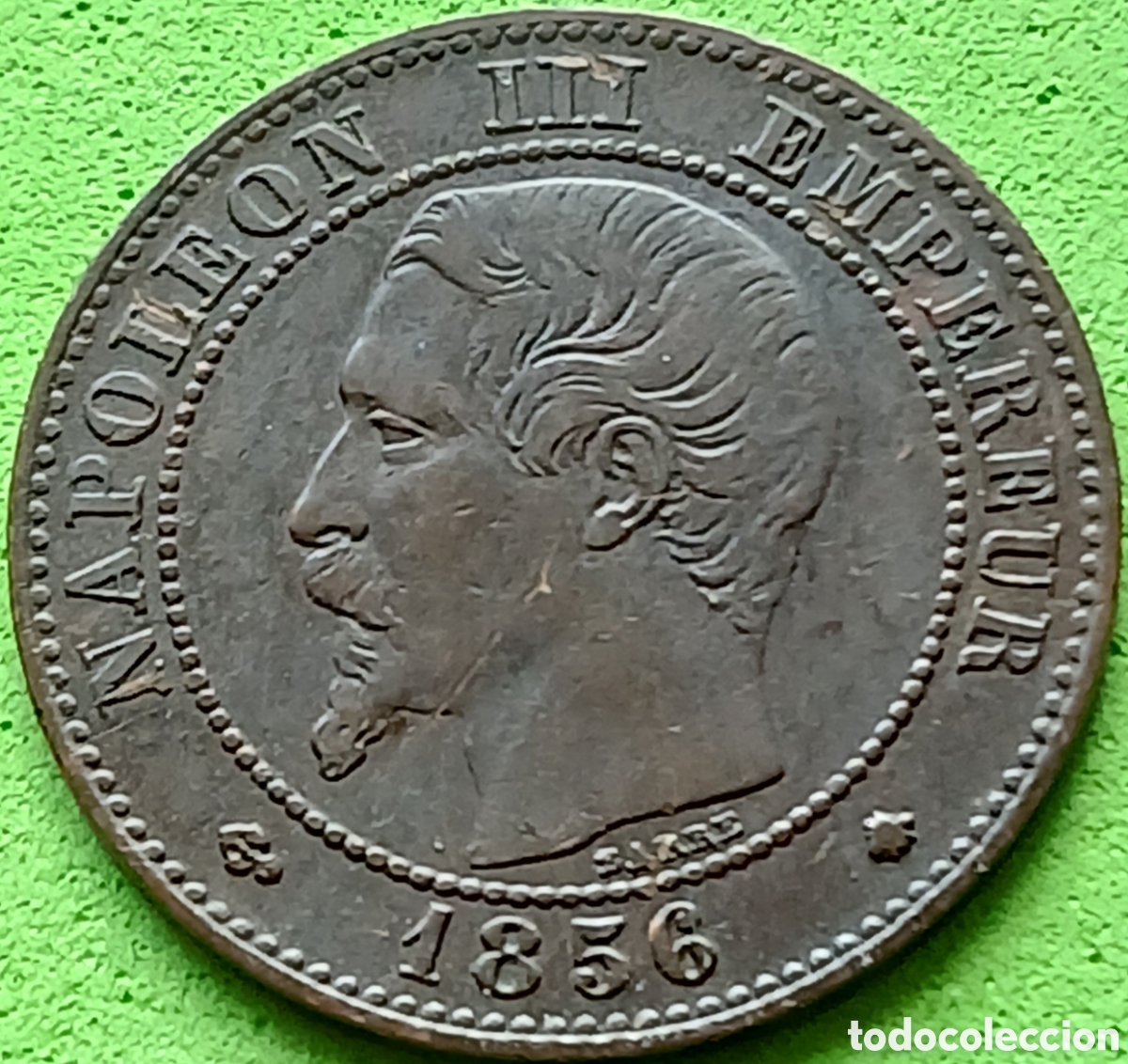 Monedas antiguas de Europa: Francia 10 c&eacute;ntimos 1956 B (Rouen) km#771