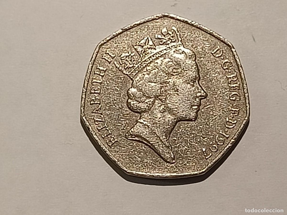 Monedas antiguas de Europa: Moneda de Gran Breta&ntilde;a. 50 new pence. 1979
