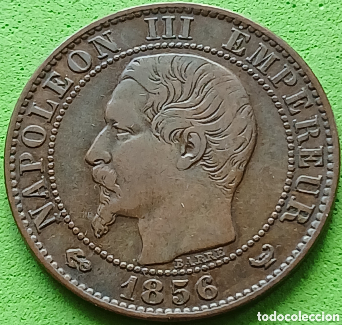 Monedas antiguas de Europa: Francia 5 c&eacute;ntimos 1856 W ( Lille) km#777