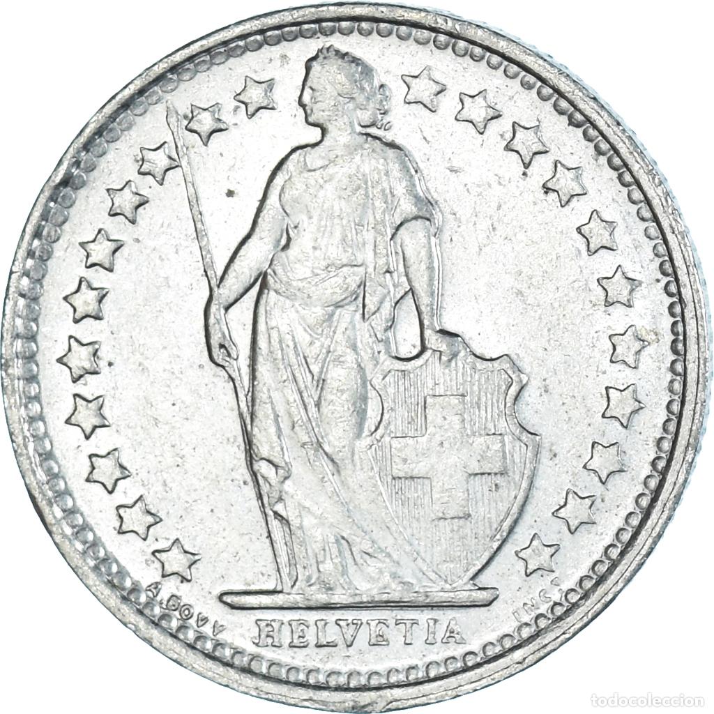 Monedas antiguas de Europa: [#1132324] Moneda, Suiza, 1/2 Franc, 1972