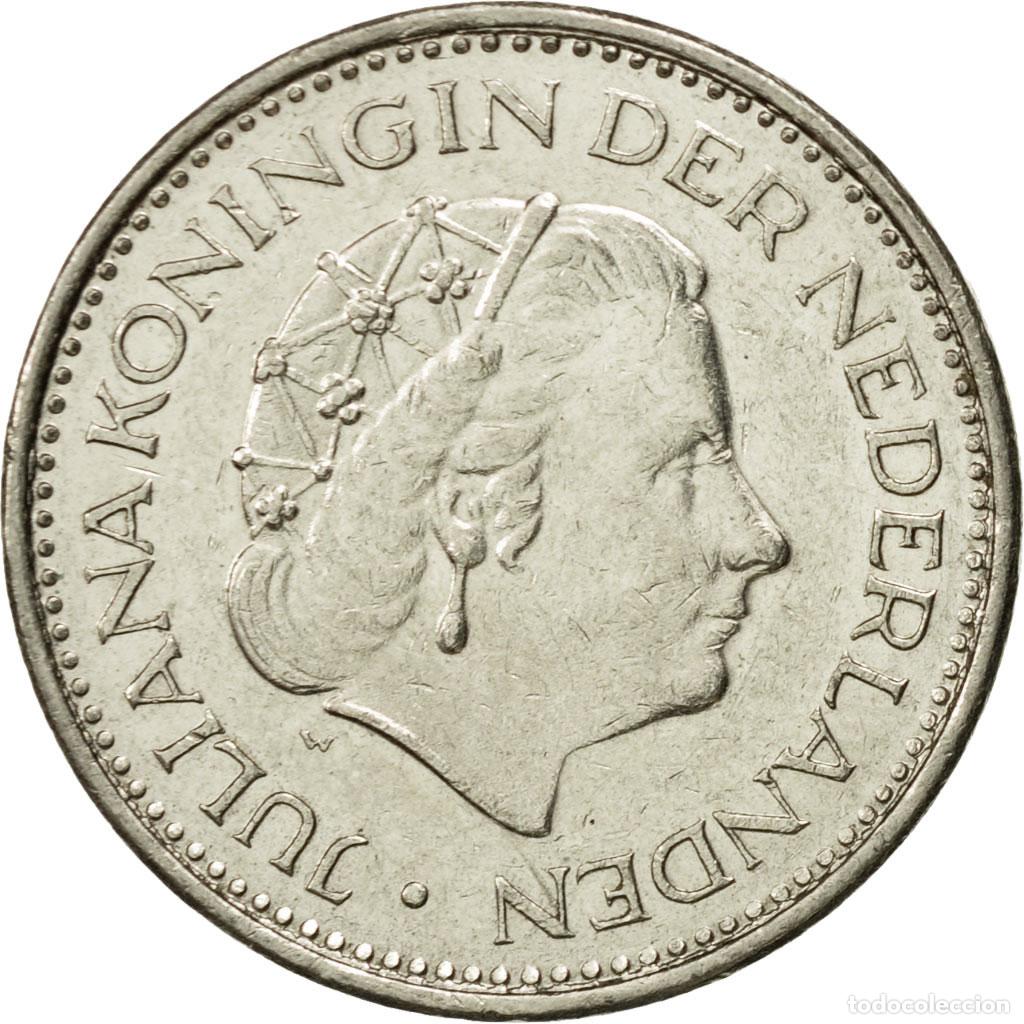 Monedas antiguas de Europa: [#432819] Moneda, Pa&iacute;ses Bajos, Juliana, Gulden, 1977, MBC+, N&iacute;quel, KM:184a