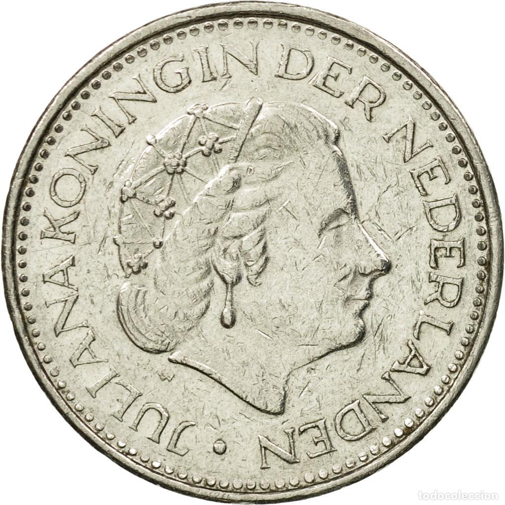 Monedas antiguas de Europa: [#582761] Moneda, Pa&iacute;ses Bajos, Juliana, Gulden, 1977, BC+, N&iacute;quel, KM:184a