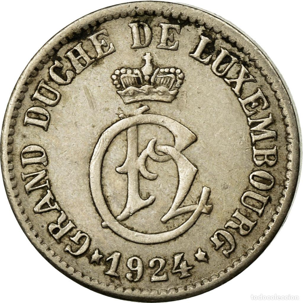 Monedas antiguas de Europa: [#682312] Moneda, Luxemburgo, Charlotte, 5 Centimes, 1924, MBC, Cobre - n&iacute;quel, KM:33