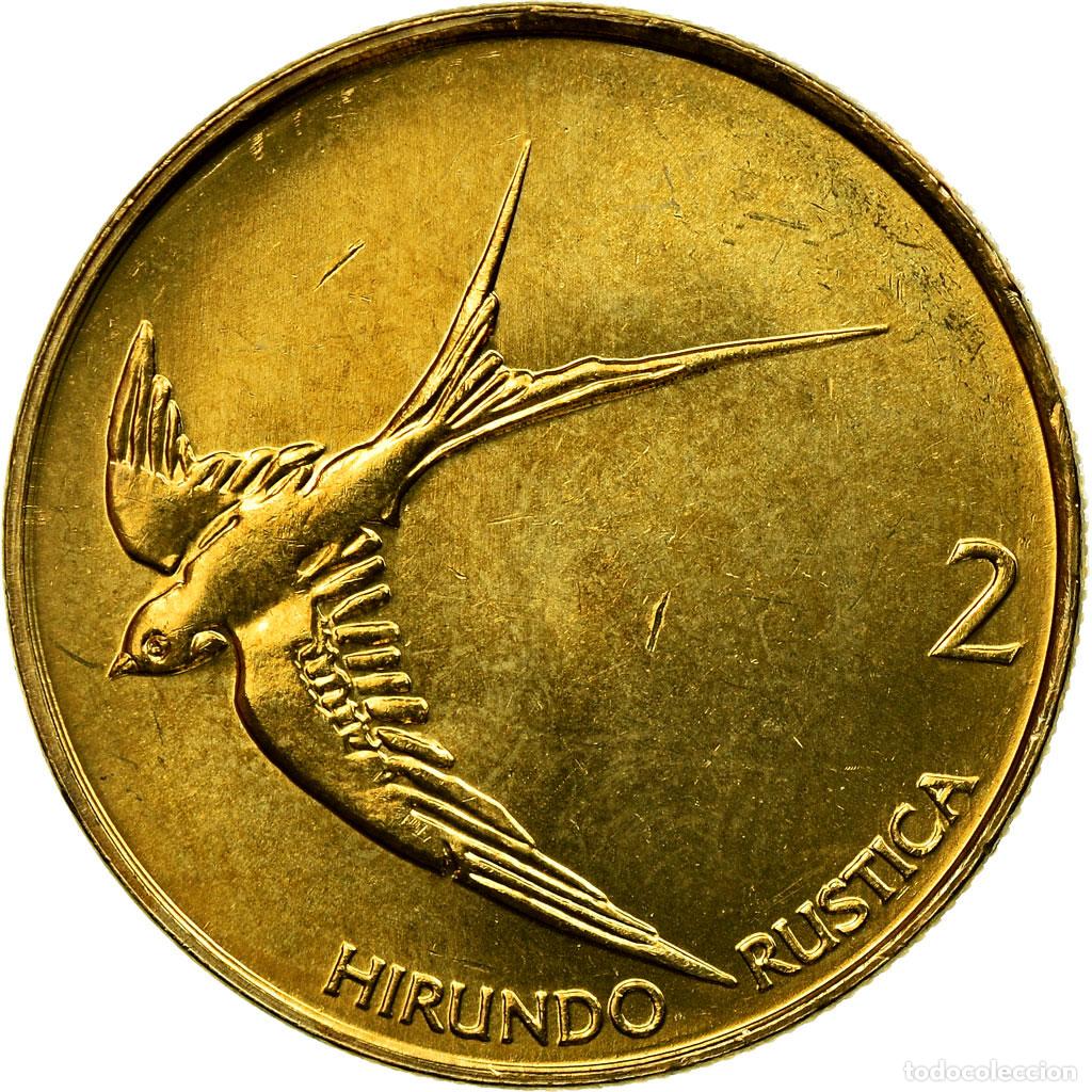 Monedas antiguas de Europa: [#720702] Moneda, Eslovenia, 2 Tolarja, 2004, MBC+, N&iacute;quel - lat&oacute;n, KM:5