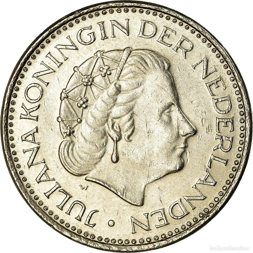 Monedas antiguas de Europa: [#772786] Moneda, Pa&iacute;ses Bajos, Juliana, Gulden, 1977, MBC, N&iacute;quel, KM:184a