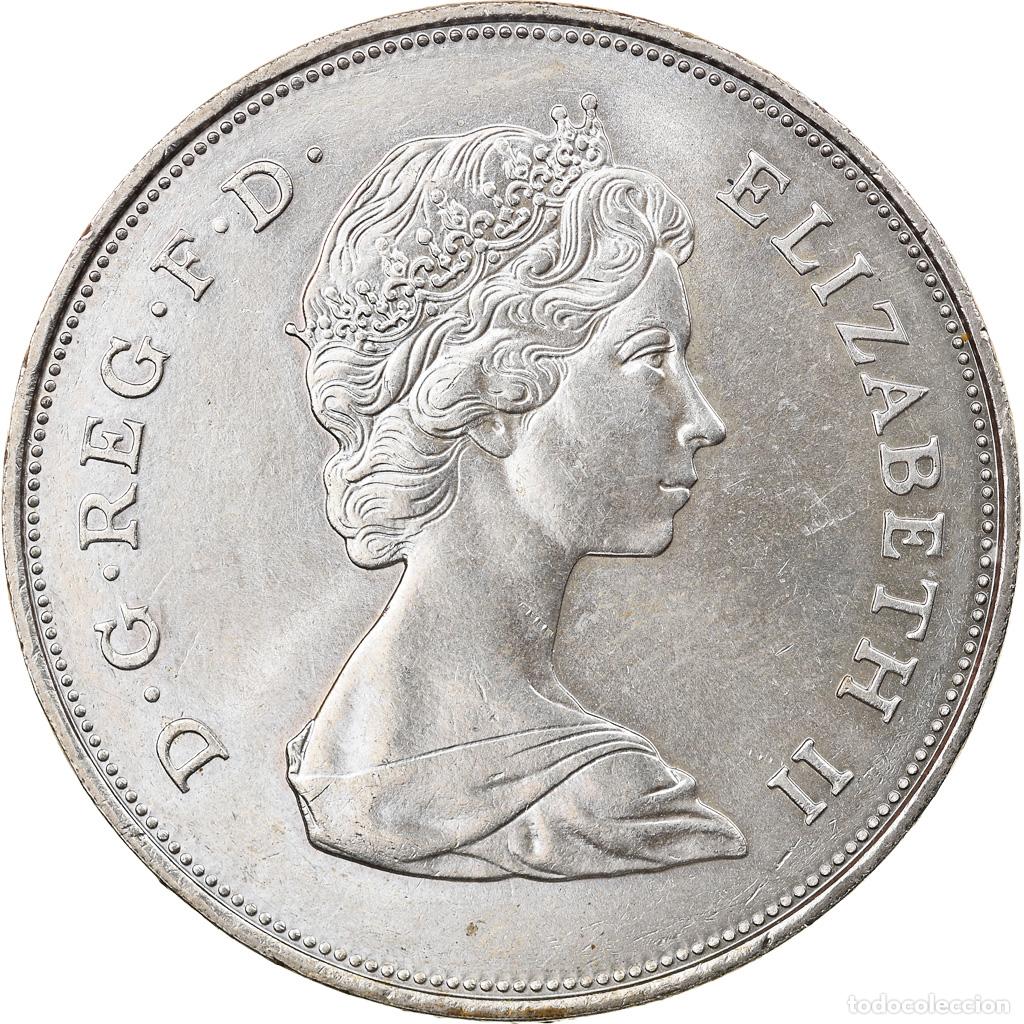 Monnaies anciennes de Europe: [#918416] Moneda, Gran Breta&ntilde;a, Elizabeth II, 25 New Pence, 1980, MBC, Cobre - n&iacute;quel