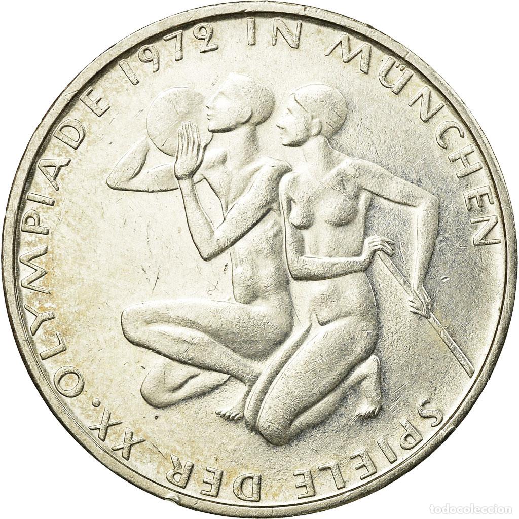 Monedas antiguas de Europa: [#687768] Moneda, ALEMANIA - REP&Uacute;BLICA FEDERAL, 10 Mark, 1972, Munich, EBC, Plata, KM:132