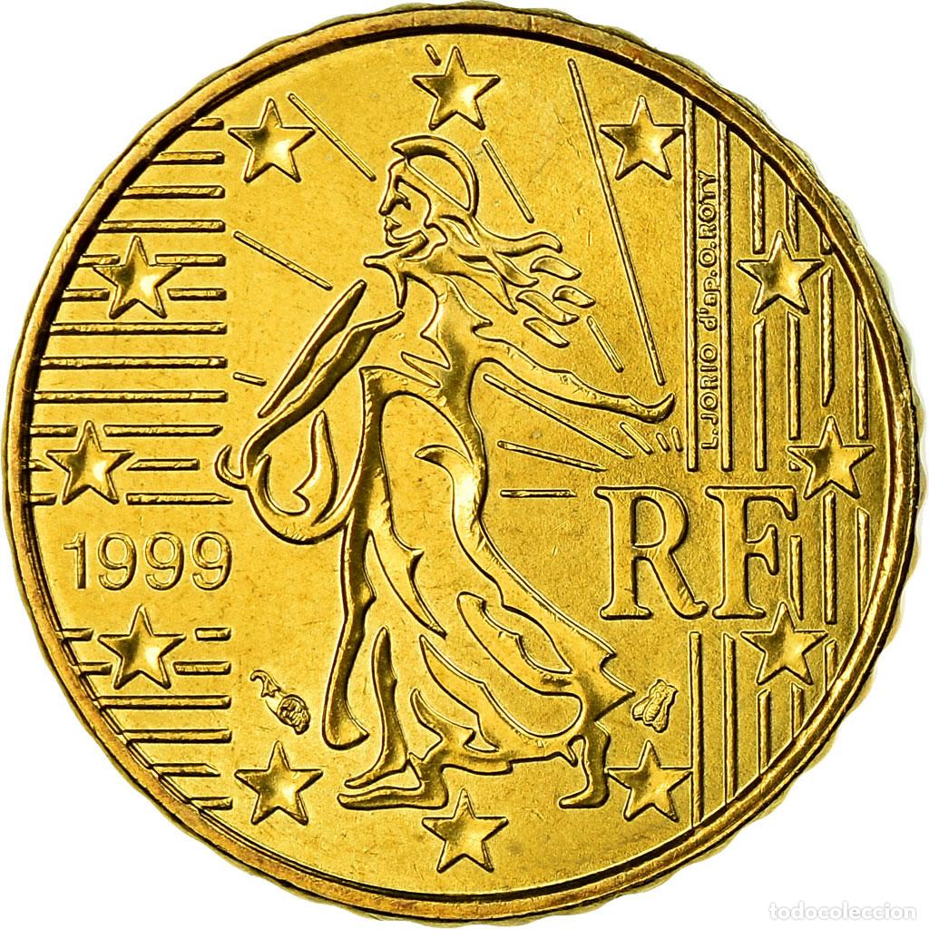Monedas antiguas de Europa: [#702200] Francia, 10 Euro Cent, 1999, SC, Lat&oacute;n, KM:1285