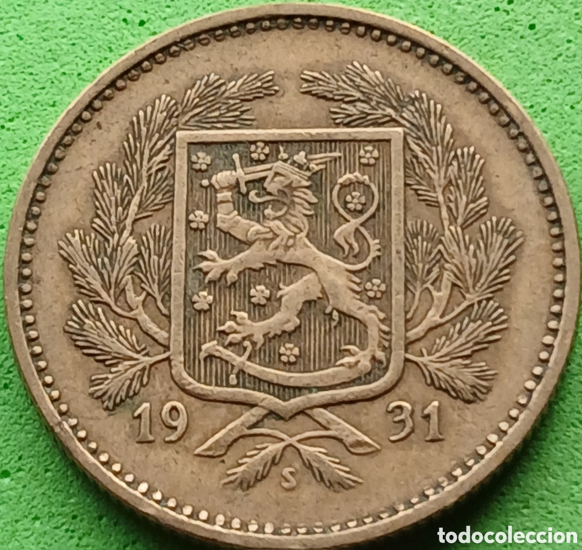 Monedas antiguas de Europa: Finlandia 5 marcos 1931 km#31