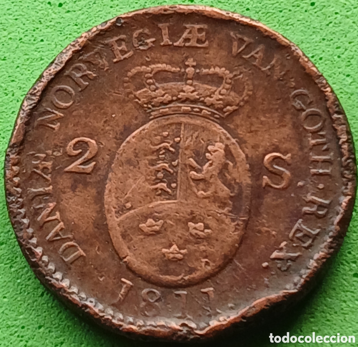 Monedas antiguas de Europa: Dinamarca 2 skilling 1811 km#670