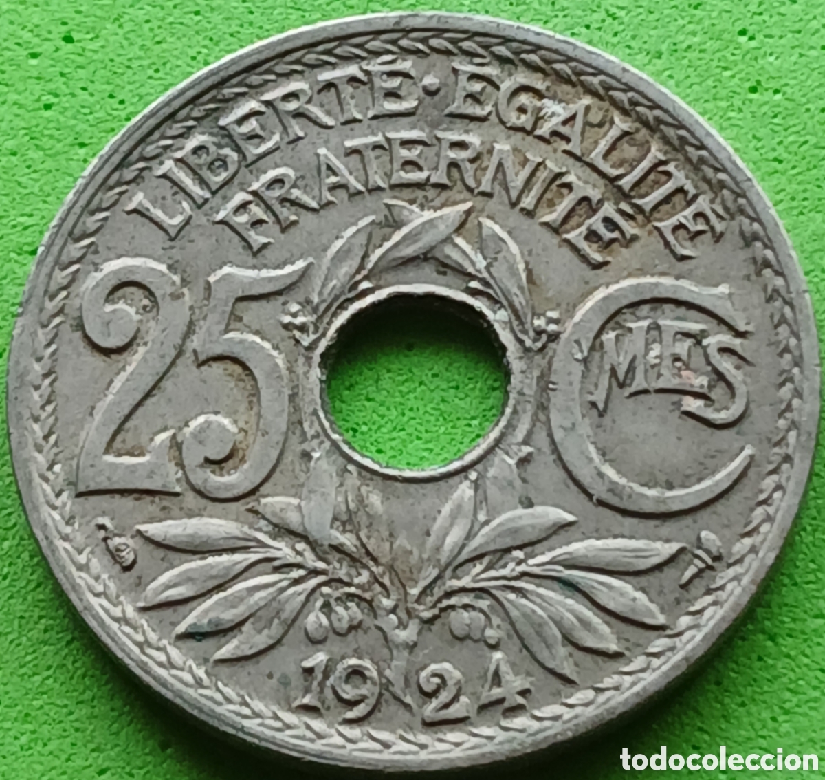 Old Coins of Europe: Francia 25 c&eacute;ntimos 1924 km#867a