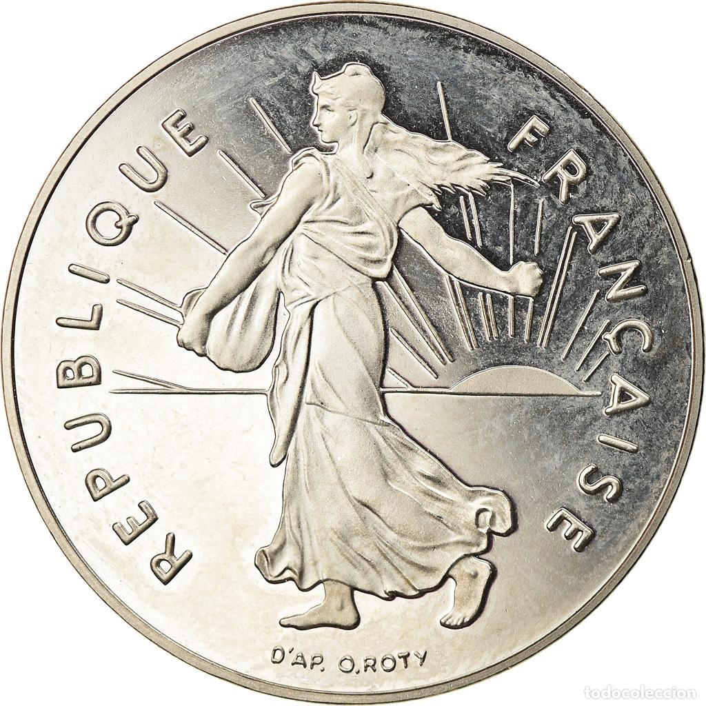 Monedas antiguas de Europa: [#864784] Moneda, Francia, Semeuse, 5 Francs, 2001, Paris, FDC, N&iacute;quel recubierto de