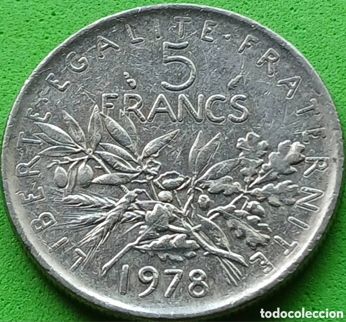Monedas antiguas de Europa: Francia 5 francos 1978 km#926a