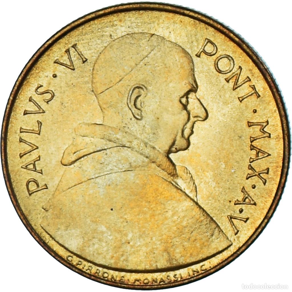 Old Coins of Europe: [#1180847] Moneda, CIUDAD DEL VATICANO, Paul VI, 20 Lire, 1967, SC, Aluminio - bronce