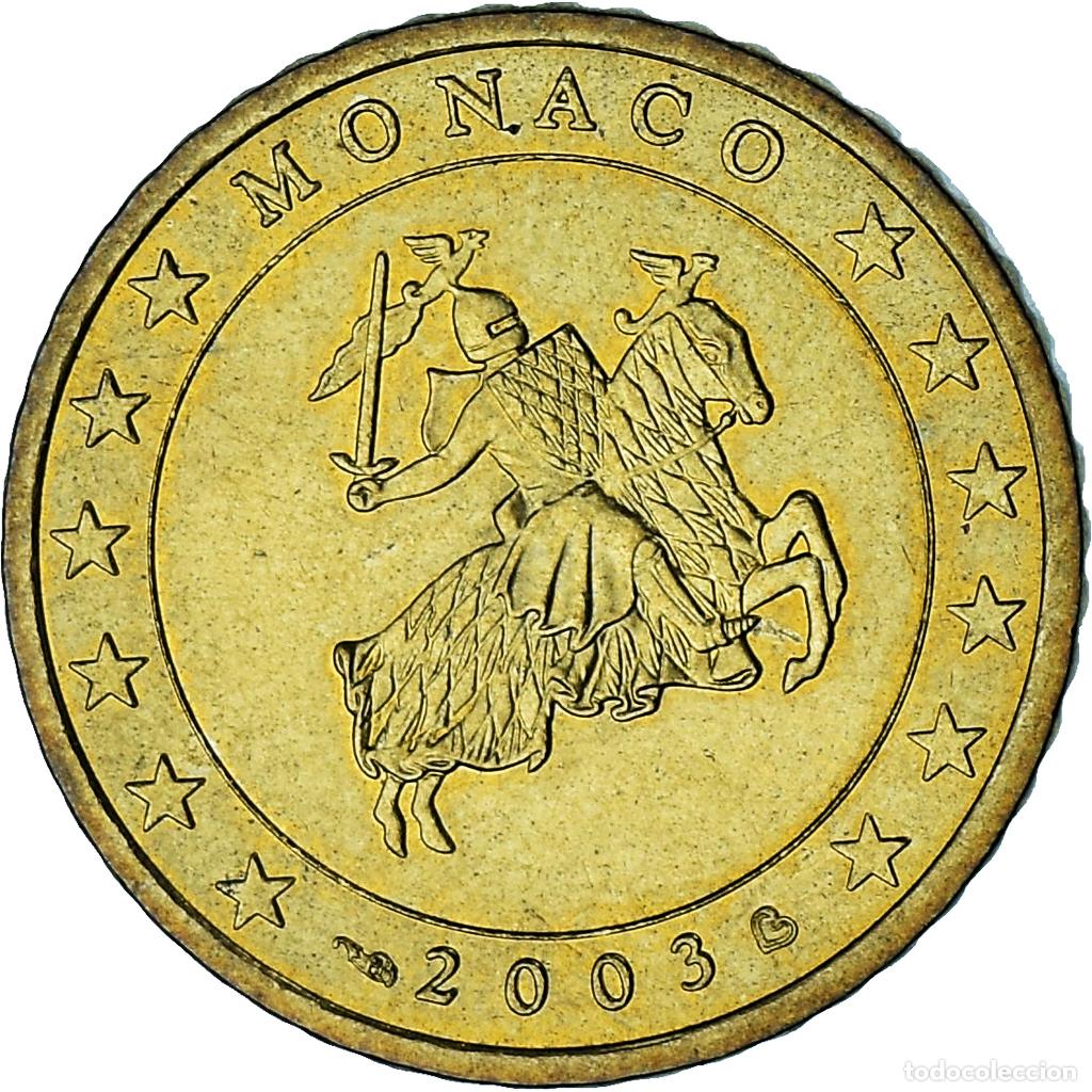 Old Coins of Europe: [#1026981] M&oacute;naco, Rainier III, 50 Euro Cent, 2003, Paris, EBC, Lat&oacute;n, Gadoury:MC177