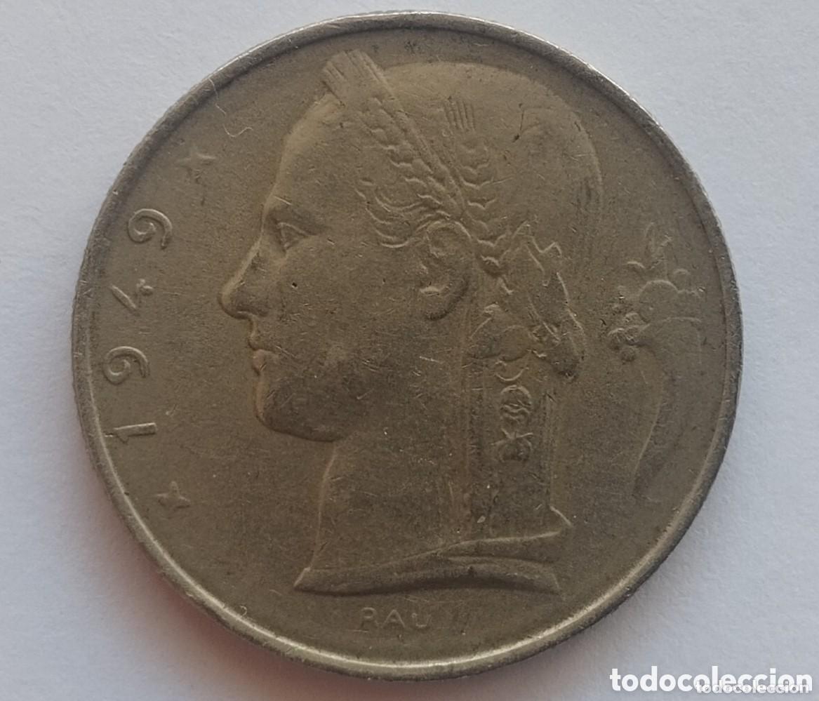 Monedas antiguas de Europa: MONEDA DE B&Eacute;LGICA DE 5 FRANCOS 1949 (FOTO)