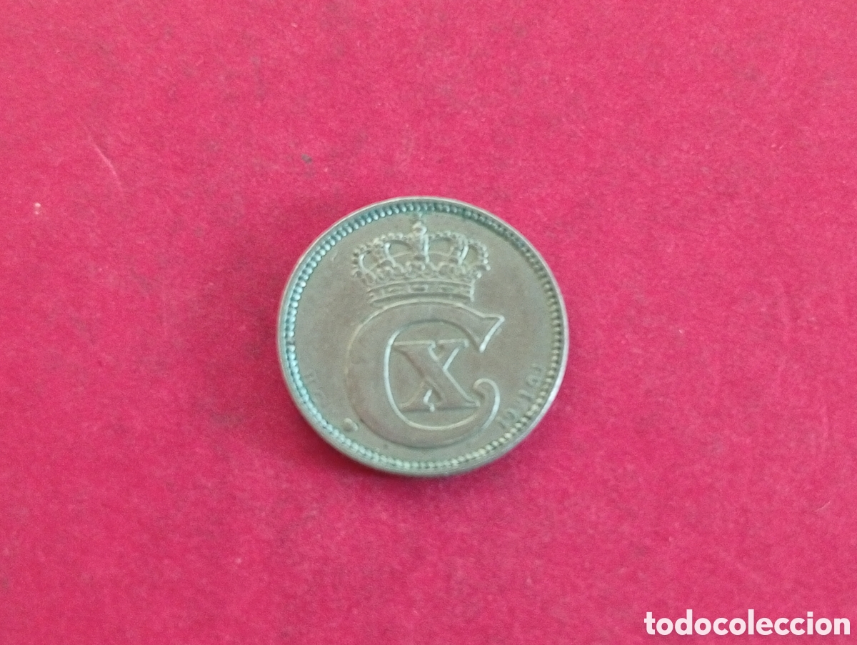 Monedas antiguas de Europa: 25 ore de Dinamarca 1921
