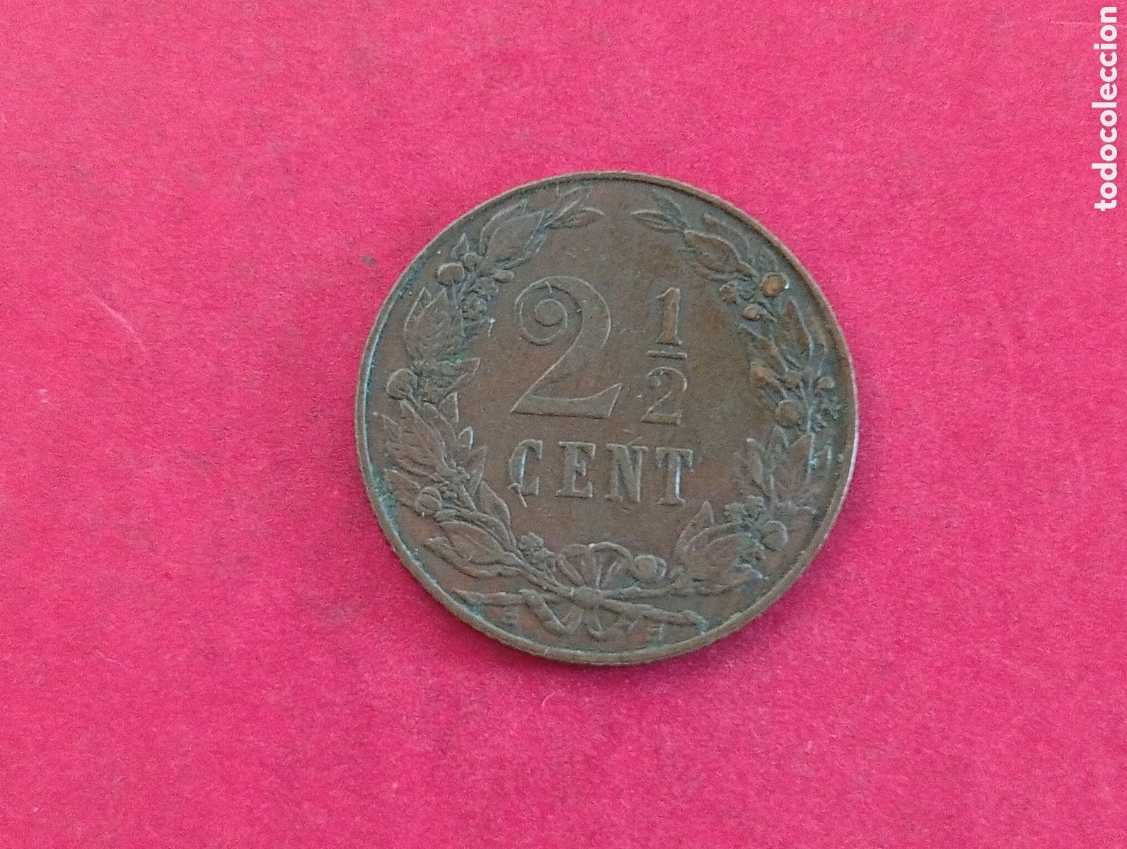 Monedas antiguas de Europa: 2,5 cents de Holanda 1906