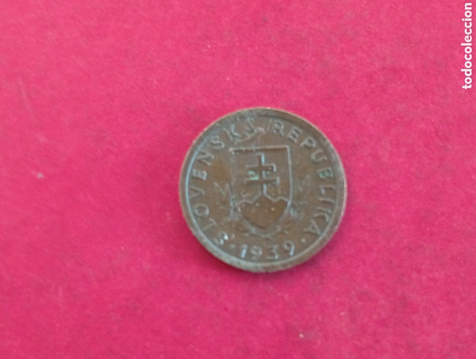 Monedas antiguas de Europa: 10 halierov de Eslovaquia 1939