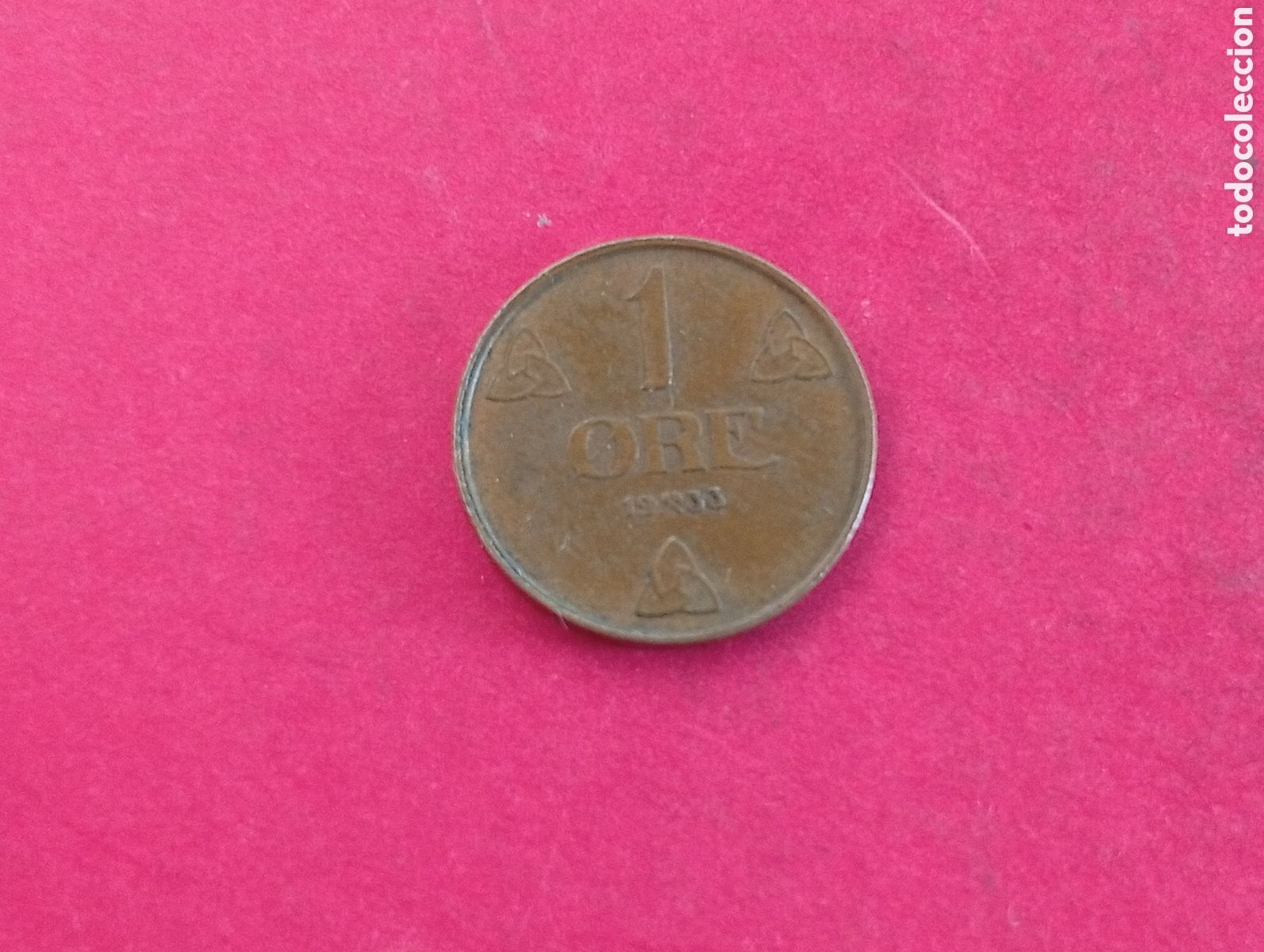 Monedas antiguas de Europa: 1 ore de Noruega 1933