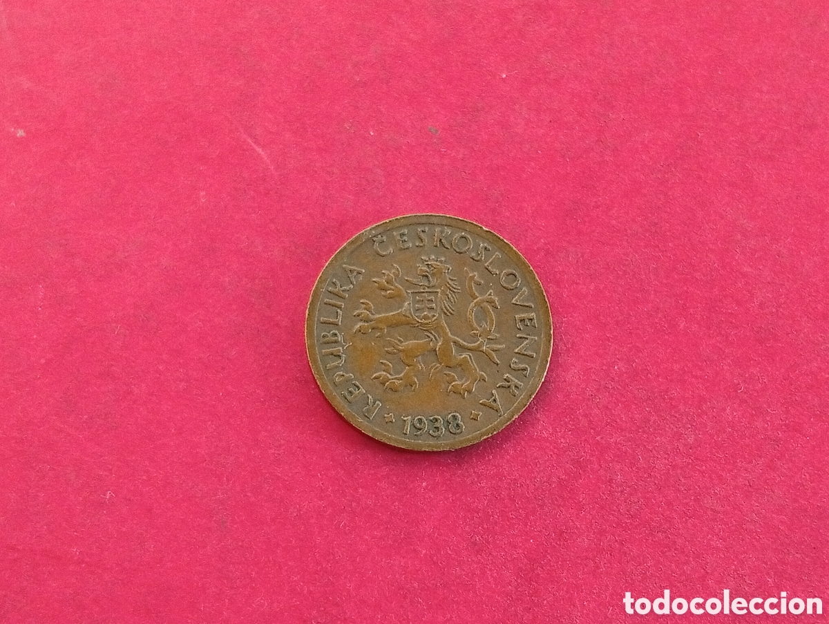 Monedas antiguas de Europa: 5 halleru de Checoslovaquia 1938