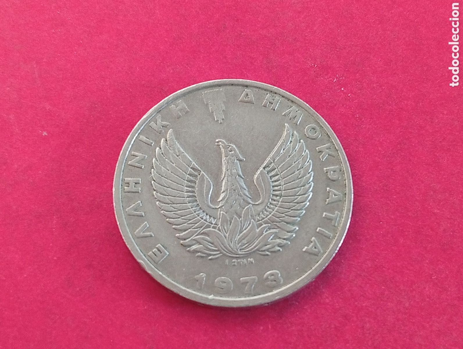 Monedas antiguas de Europa: 20 dracmas de Grecia 1973