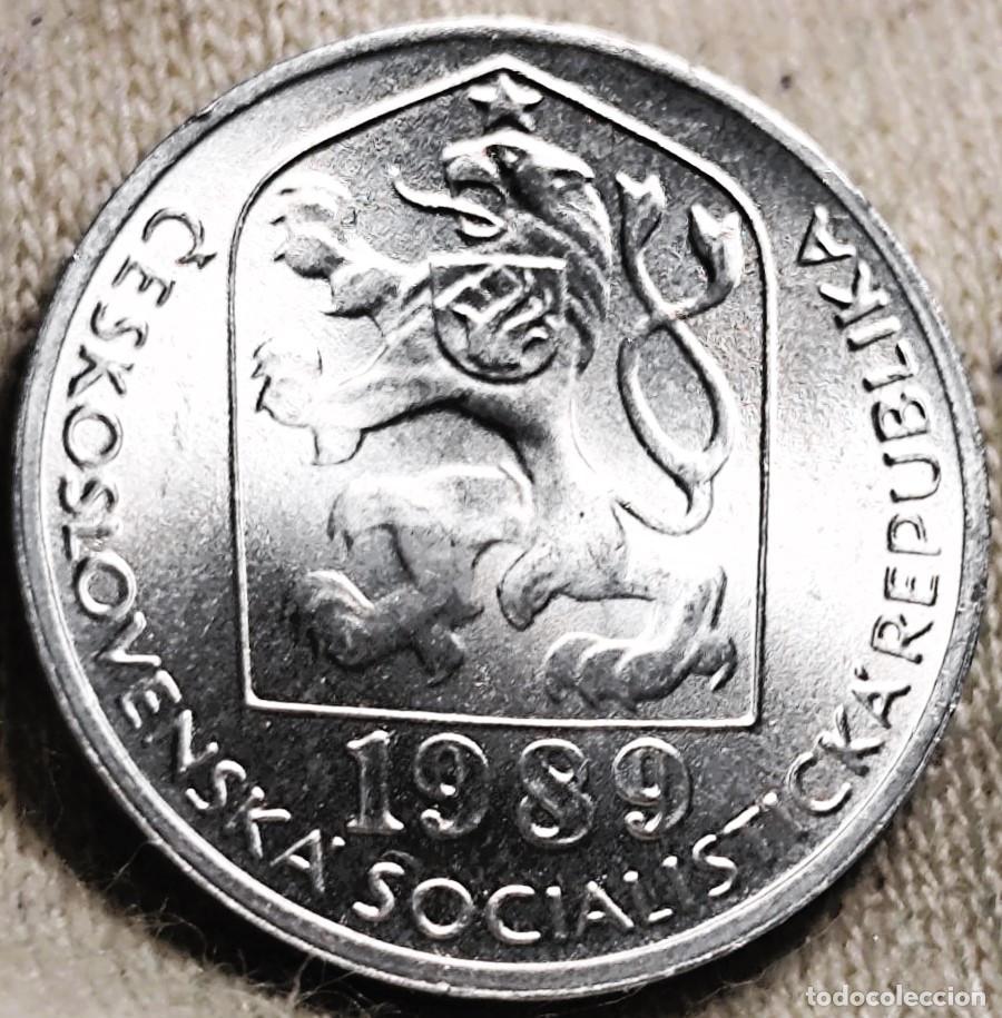 Moedas antigas da Europa: Checoslovaquia 10 Hal&eacute;řů , 1989, Sin Circular (SC) Lote 2674