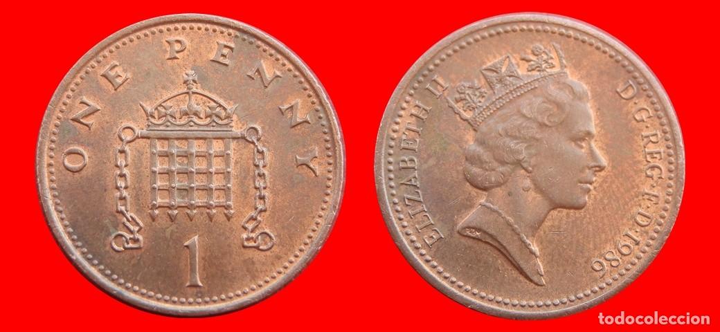 Monedas antiguas de Europa: 1 PENIQUE PENNY 1986 INGLATERRA REINO UNIDO-152519