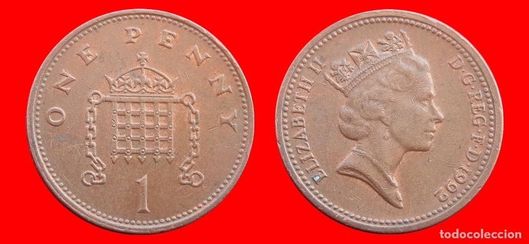 Monedas antiguas de Europa: 1 PENIQUE PENNY 1992 INGLATERRA REINO UNIDO-152520