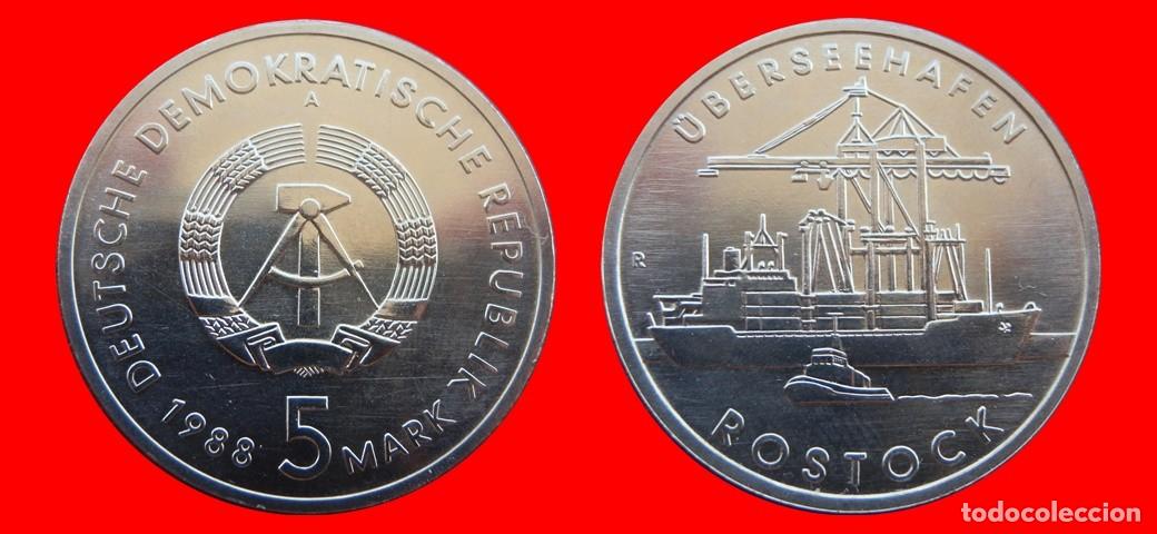 Monedas antiguas de Europa: 5 MARCOS 1988 ALEMANIA REPUBLICA DEMOCRATICA DDR-152574