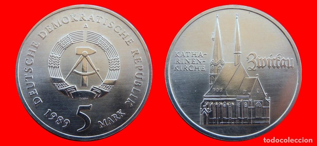 Monedas antiguas de Europa: 5 MARCOS 1989 ALEMANIA REPUBLICA DEMOCRATICA DDR-152577