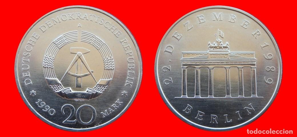 Monedas antiguas de Europa: 20 MARCOS 1990 ALEMANIA REPUBLICA DEMOCRATICA DDR-152584