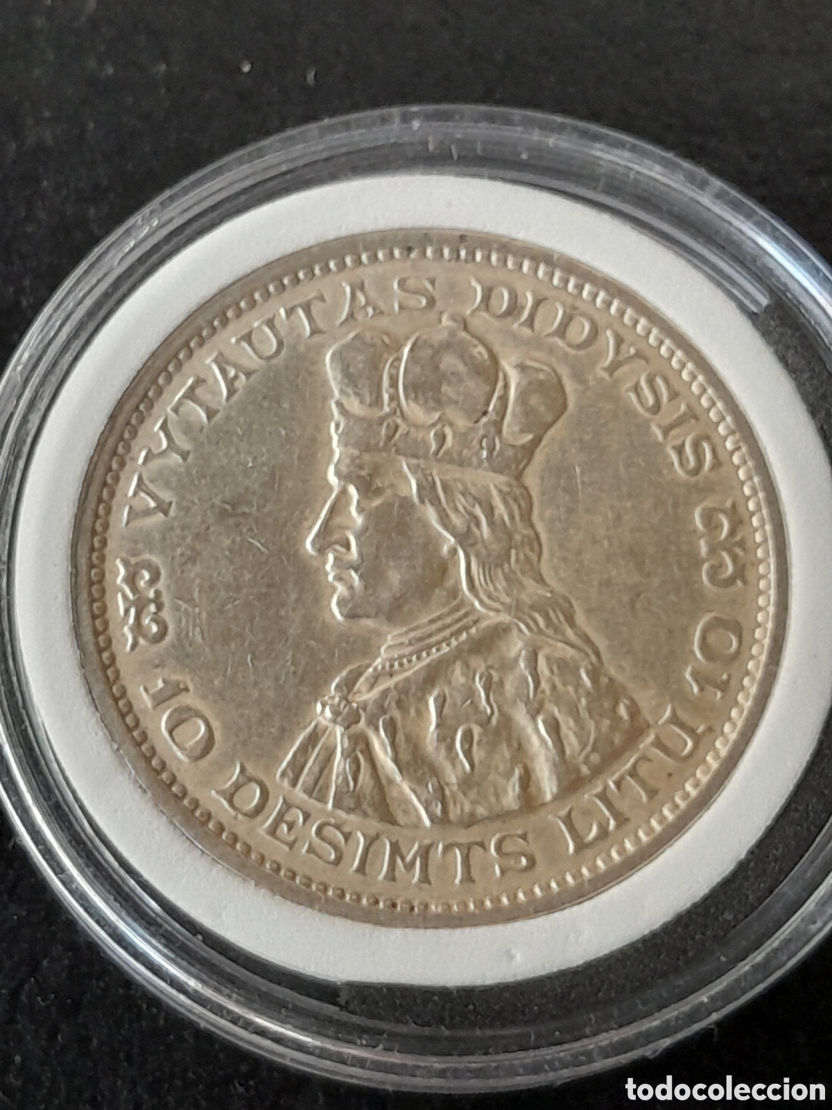 Monedas antiguas de Europa: Moneda 10 litu 1936, Lituania, plata , 10 lity. 10 litas, silver coin, monnaie argent,moneta argento