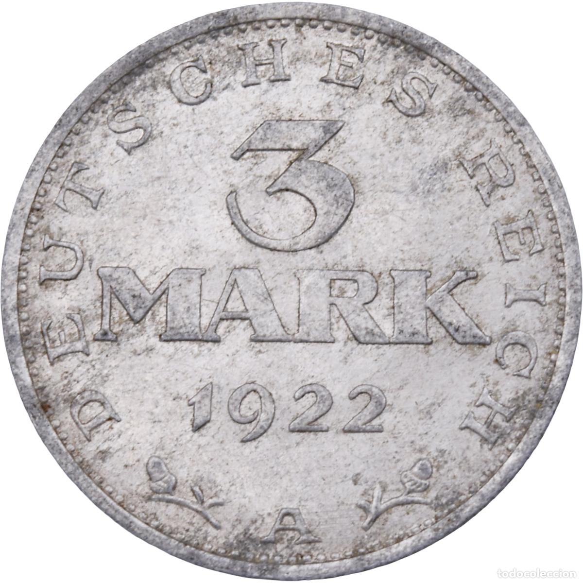 Moedas antigas da Europa: Moneda - Alemania 1922