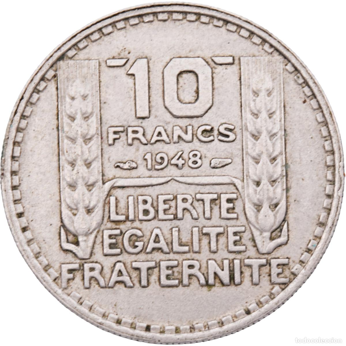 Monedas antiguas de Europa: Moneda - Francia 1948 - Foto 2