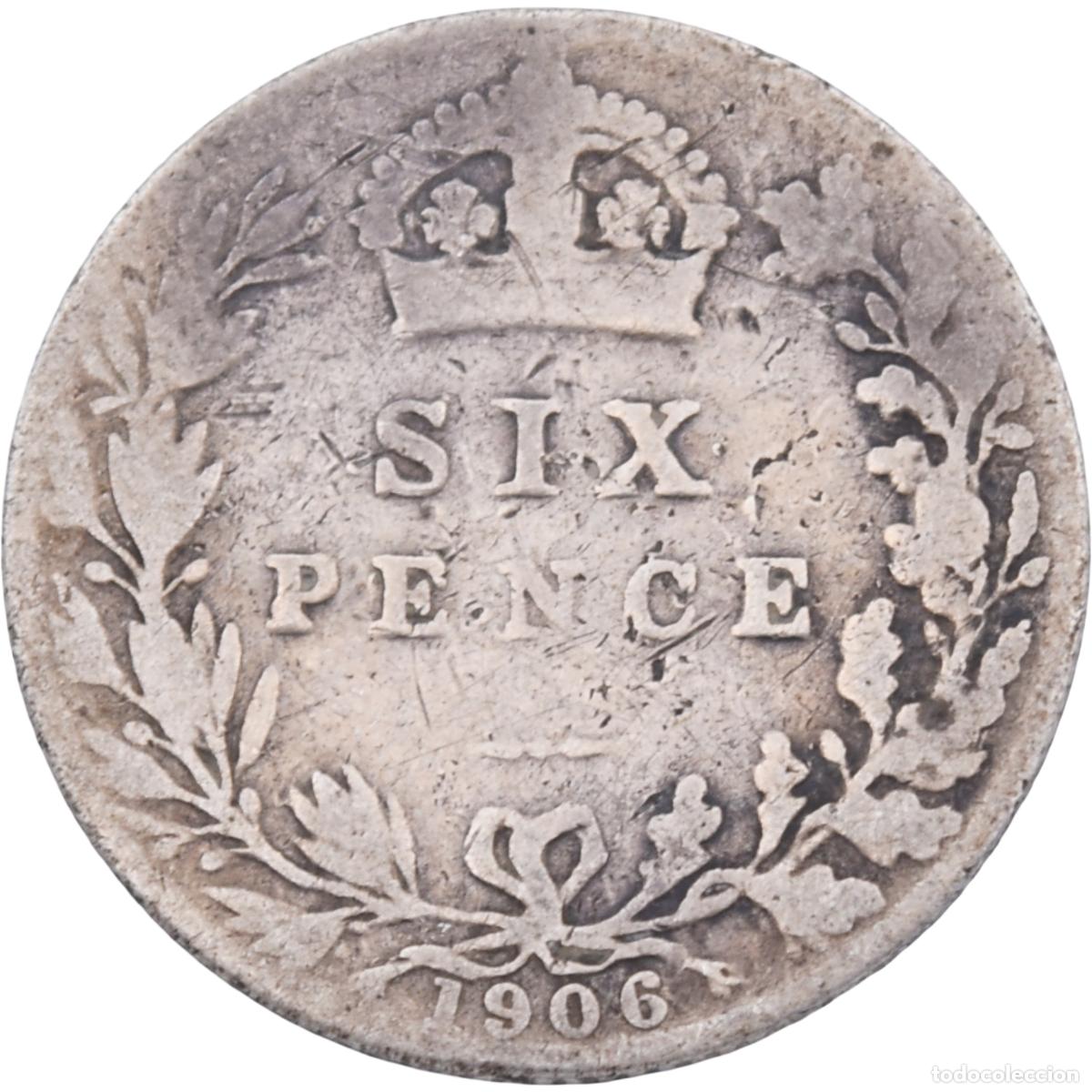 Alte M&uuml;nzen aus Europa: Moneda de plata - Reino unido 1906