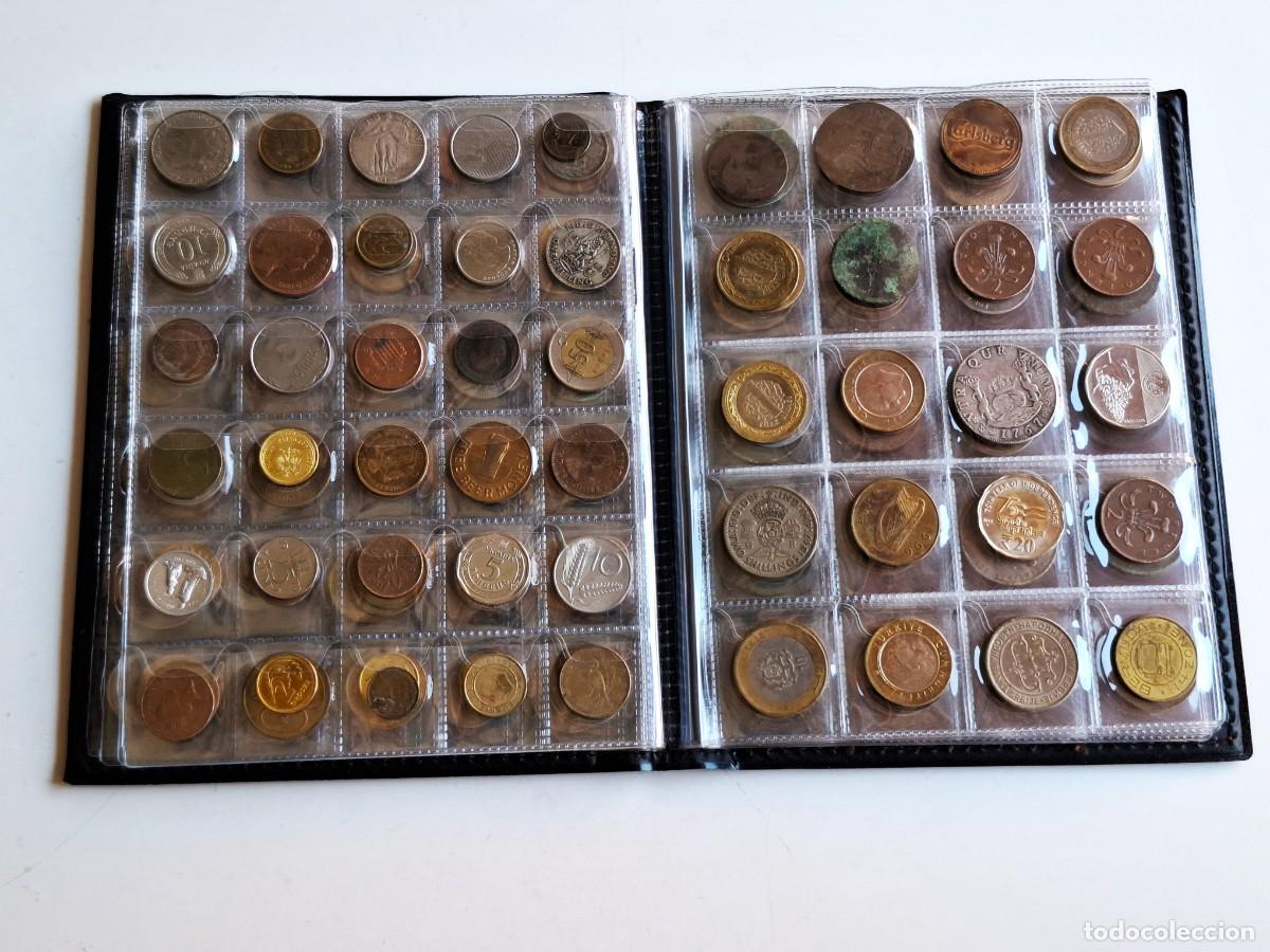 Alte M&uuml;nzen aus Europa: ALBUM CON MAS DE 250 MONEDAS VARIAS DEL MUNDO SIN DETERMINAR - VER IMAGENES