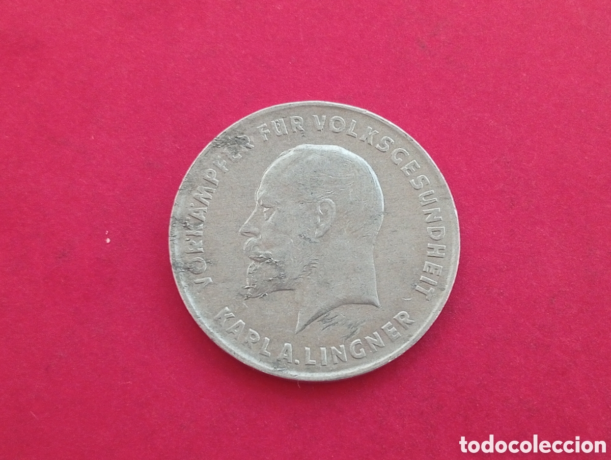 Monedas antiguas de Europa: Ficha fabrica Lingner Alemania