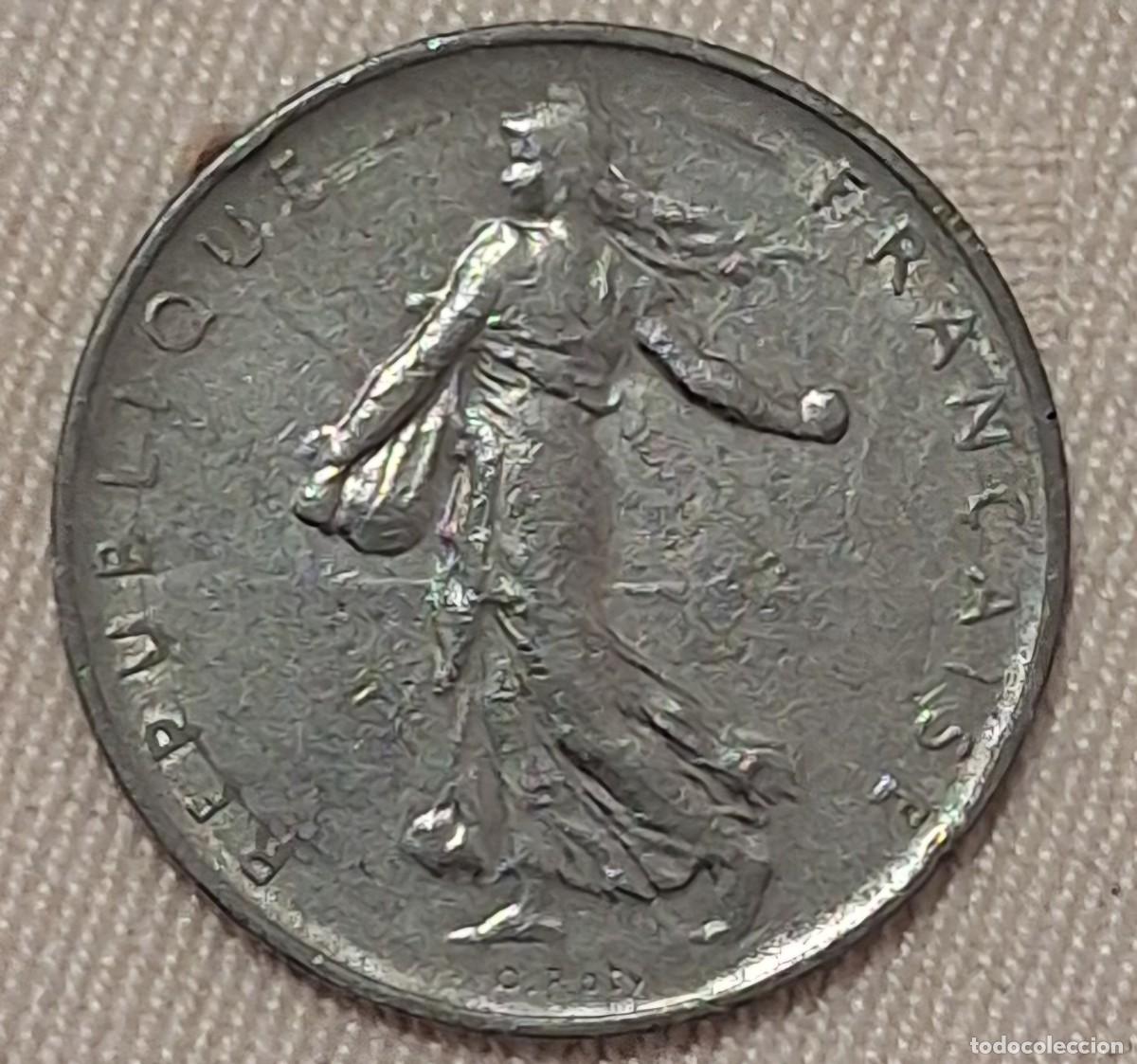 Monedas antiguas de Europa: Moneda 1 Franc 1960 de Francia rara