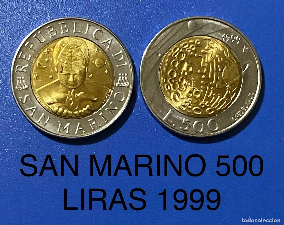 Monedas antiguas de Europa: SAN MARINO 500 LIRAS 1999